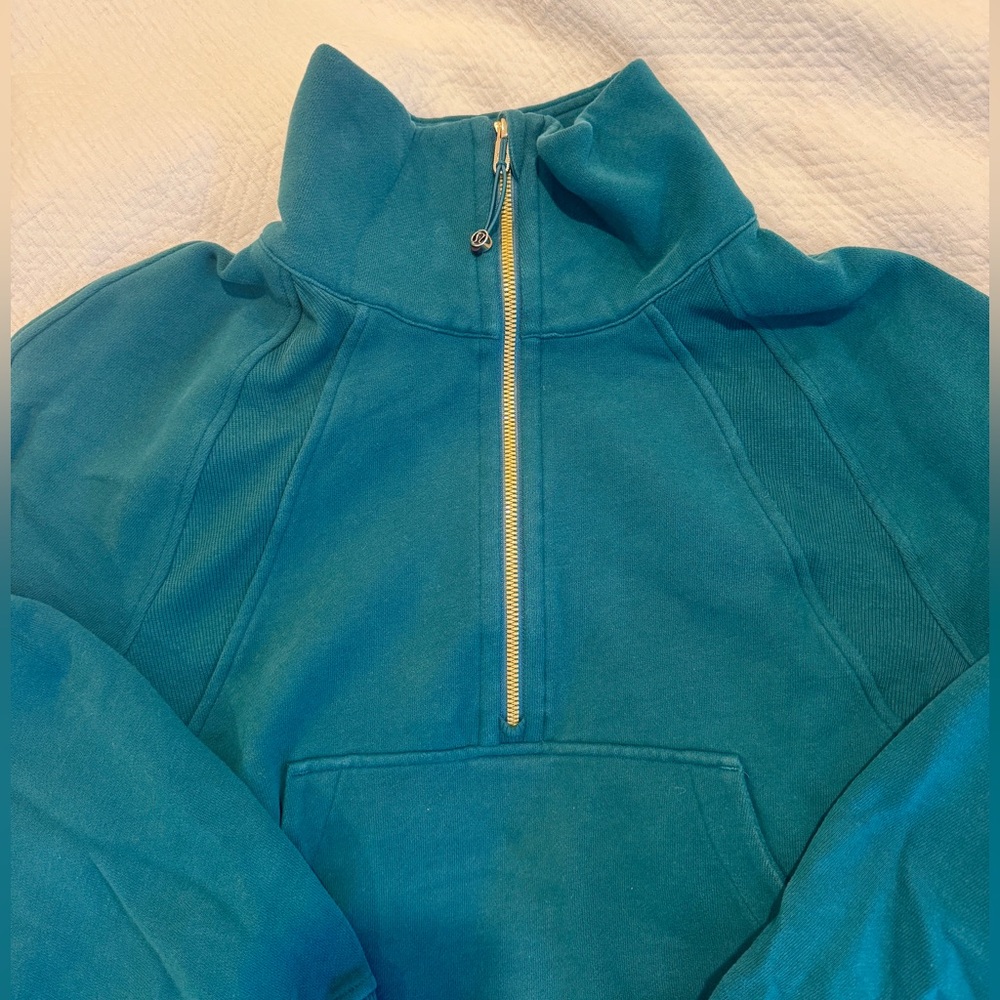 Lululemon Athletica Scuba Oversized Funnel Neck Half Zip - Picture 4 of 5
